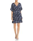 Michael Michael Kors Micro-floral Tiered Ruffle Dress - 100% Exclusive