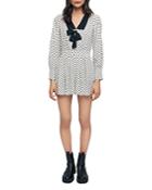 Maje Istel Bow Print Romper