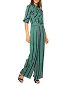 Gracia Mock Turtleneck Pencil Stripe Jumpsuit (38% Off) Comparable Value $113