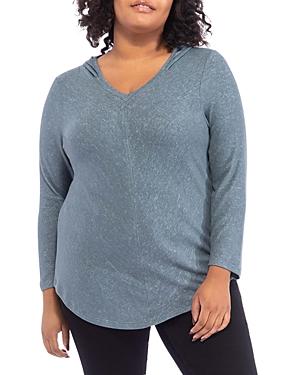 B Collection By Bobeau Curvy Brushed Hoodie