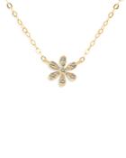 Moon & Meadow 14k Yellow Gold Diamond Daisy Pendant Necklace, 18 - 100% Exclusive