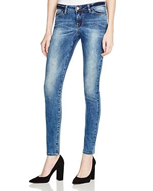 Noisy May Super Slim Jeans In Medium Blue Denim