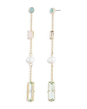 Lauren Ralph Lauren Stone & Imitation Pearl Linear Earrings