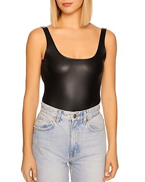Susana Monaco Vegan Leather Bodysuit