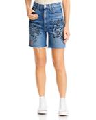 Mother The High Waisted Smokin Frayed Shorts In Never Enough