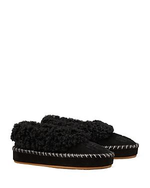 Tory Burch Women's Plush Slip On Slippers