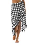 Kate Spade New York Printed Ruffled Cover-up Sarong