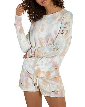 N:philanthropy Blackbird Tie Dyed Distressed Sweatshirt