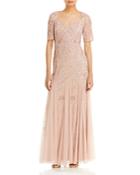 Adrianna Papell Beaded Godet Gown - 100% Exclusive