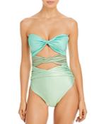 Baobab Collection Twist Front One Piece Swimsuit