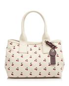 Marc By Marc Jacobs Embroidered Cherry Print Canvas Tote
