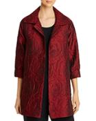Caroline Rose Rose-patterned Jacquard Party Jacket
