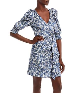 Cinq A Sept Lucinda Floral Print Ruffled Dress