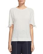 Whistles Tie-cuff Cold-shoulder Tee