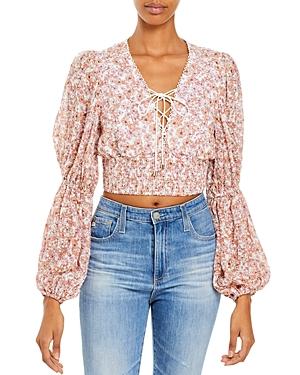 Significant Other Angelina Lace Up Top