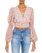 Significant Other Angelina Lace Up Top