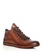Kenneth Cole Men's Brandtour Leather Mid Top Sneakers
