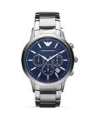 Emporio Armani Quartz Chronograph Stainless Steel Watch, 43 Mm