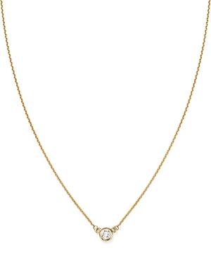 Diamond Bezel Set Pendant Necklace In 14k Yellow Gold, .15 Ct. T.w. - 100% Exclusive