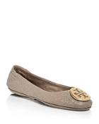 Tory Burch Women's Minnie Quilted Leather Travel Ballet Flats