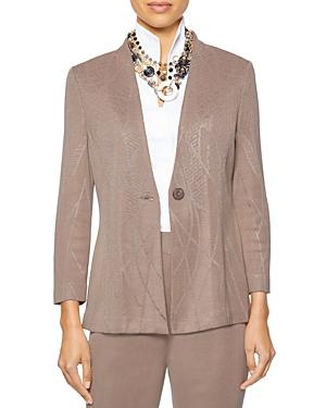 Misook Leaf Jacquard Blazer