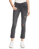 Paige Jacqueline Straight Crop Jeans In Grey Jupiter - 100% Exclusive