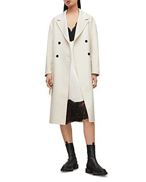 Allsaints Freya Fringe Trim Coat