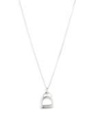 Lauren Ralph Lauren Stirrup Pendant Necklace In Sterling Silver, 14-17