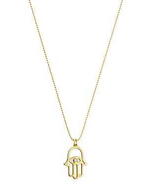 Kc Designs 14k Yellow Gold Diamond Hamsa Pendant Necklace, 18