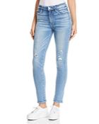 Paige Hoxton Ankle Skinny Jeans In Kayson Distressed