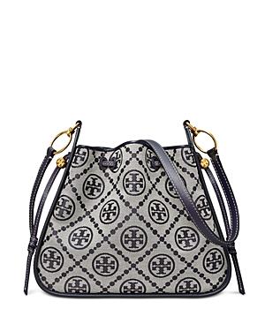 Tory Burch T Monogram Jacquard Drawstring Bag