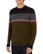 Ted Baker Giantbu Striped Crewneck Sweater
