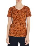 Three Dots Leopard Print Tee