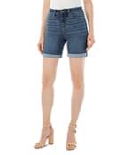Liverpool Los Angeles Kristy Cuffed Mid-length Shorts