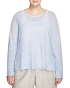 Eileen Fisher Plus Organic Linen Sweater