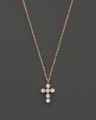 Kc Designs Diamond Cross Pendant Necklace In 14k Yellow Gold, 16