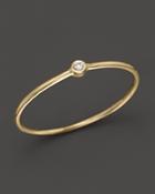 Zoe Chicco 14k Yellow Gold Thin Band Ring With Diamond
