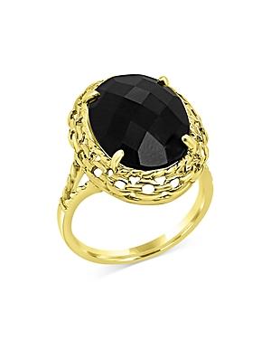Bloomingdale's Onyx Oval Statement Ring In 14k Yellow Gold - 100% Exclusive
