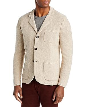 Maurizio Baldassari Melange Knit Slim Fit Sweater Jacket