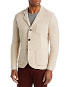 Maurizio Baldassari Melange Knit Slim Fit Sweater Jacket