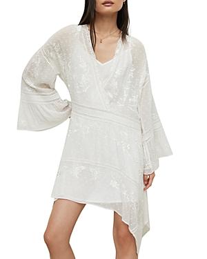 Allsaints Dawn Embroidered Asymmetric Dress