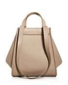 Max Mara Leather & Cashmere Large Reversible Tote
