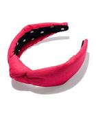 Lele Sadoughi Linen-blend Knot Headband