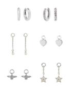 Olivia Burton House Of Huggies Hoop Earrings Gift Set In Sterling Silver