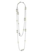 Lagos 18k Yellow Gold And Sterling Silver Luna Necklace With Cultured Freshwater Pearls, 36