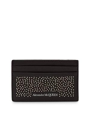 Alexander Mcqueen Studded Leather Card Case