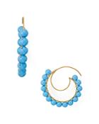 Beck Jewels Lune Crescent Threader Earrings