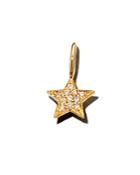 Zoe Chicco 14k Yellow Gold Midi Bitty Diamond Star Charm