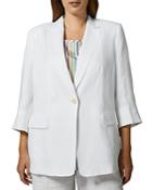 Marina Rinaldi Caso Linen Blazer