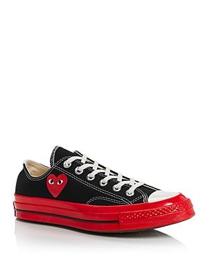Comme Des Garcons Play X Converse Unisex Red Sole Low Top Sneakers